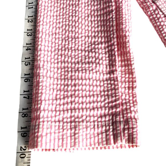 Izod Cropped Jacket, pink/white stripe, Size S/P - Picture 15 of 15